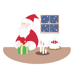 プレゼントを用意するサンタさん