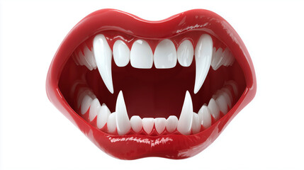 Naklejka premium Scary Vampire Fangs for Halloween Clipart Design and Decoration