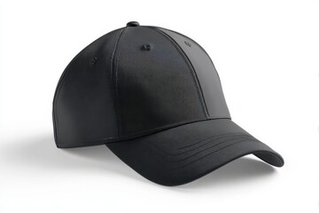 Fototapeta premium Black Cap with Stylish Design for Fashion and Outdoor Activities