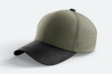Fototapeta premium Stylish Green and Black Cap with Classic Design for Everyday Use