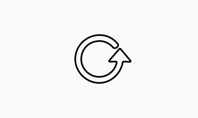 Retry line icon design
