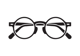 Fototapeta premium Round glasses line art vector