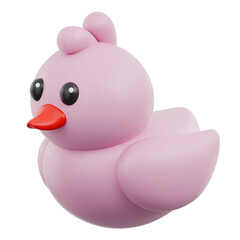 3D Pink Baby Toys Icon Cute Nursery Kids Children Rattle Bottle Pacifier Building Blocks and Plush Bear Ornament Decoration 