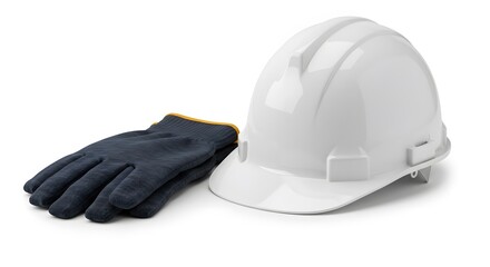 Safety helmet and gloves