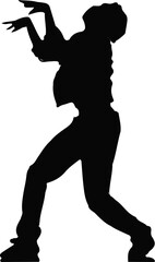 Zombie icon.Vector silhouettes of zombies isolated on white background. Silhouette elements of zombies pumpkins and haunted.