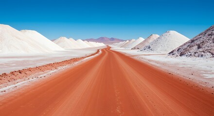 Salt flats road