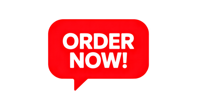 Grab attention with this bold order now callout, perfect for urgent promotions.