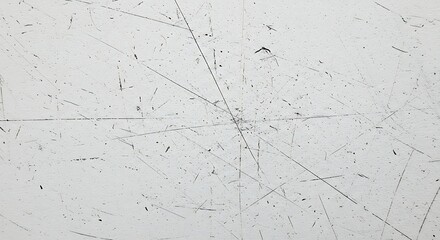 Scratched white surface