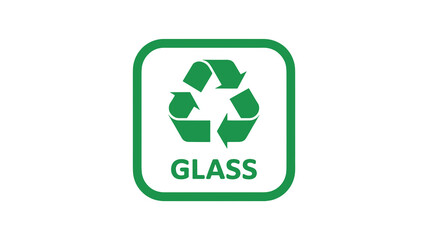 Recycle glass icon, promoting environmental awareness and responsible disposal