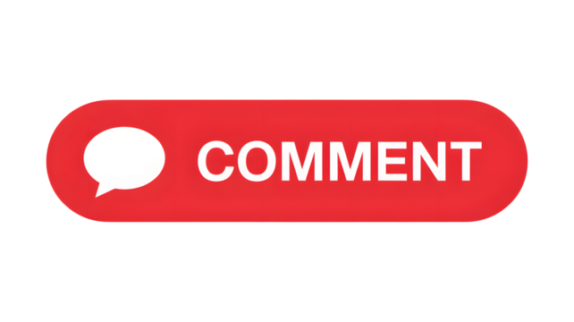 Join the conversation now with a vibrant comment button for social media