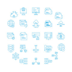 Technology Devices , Thin Line and Pixel Perfect Icons