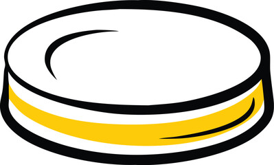 ice hockey puck  isolated on white background (1).eps