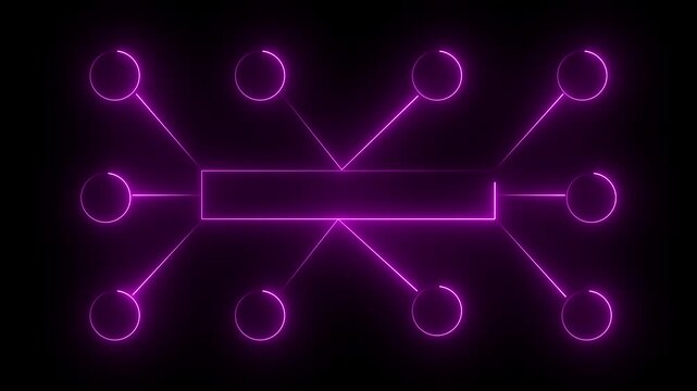 Ai tools or neon box icon. Multi function for Agentic AI technology motion background. Multi agent AI systems, Automate daily Tasks Smart AI solutions improve efficiency, Automate repetitive work. 4k 