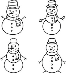 Christmas - thin line vector icon set. Pixel Perfect. Set contains such icons as Santa Claus, Christmas, Gift, Reindeer, Christmas Tree, Snowflake.
