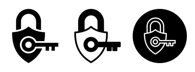 Private Key Icon Collection Glyph & Mixed Style
