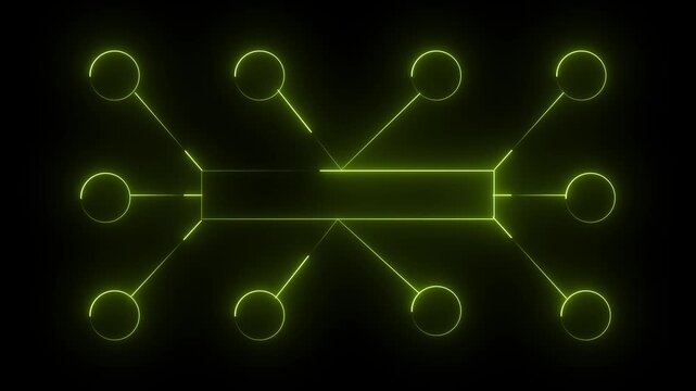 Ai tools or neon box icon. Multi function for Agentic AI technology motion background. Multi agent AI systems, Automate daily Tasks Smart AI solutions improve efficiency, Automate repetitive work. 4k 