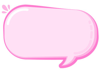 Pink Speech Bubble