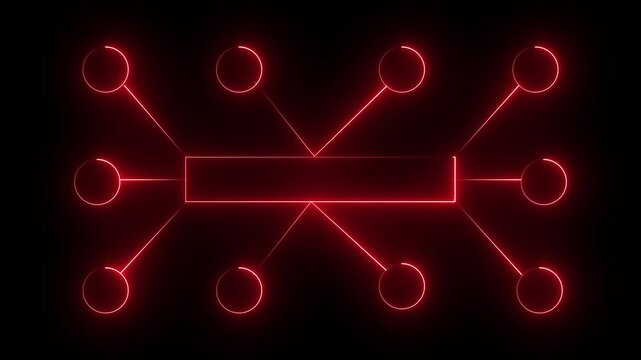 Ai tools or neon box icon. Multi function for Agentic AI technology motion background. Multi agent AI systems, Automate daily Tasks Smart AI solutions improve efficiency, Automate repetitive work. 4k 