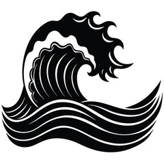 ocean wave silhouette vector flat illustration des (1).eps