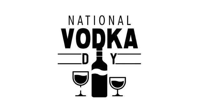 Stylish National Vodka Day Poster Design