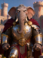 Fototapeta premium elephant knight