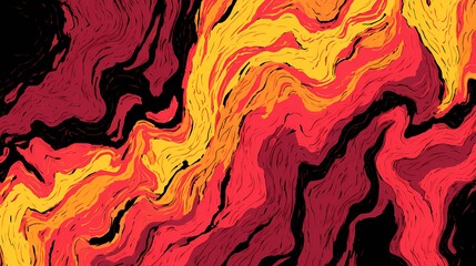 Abstract Lava Flow Tech Texture Seamless