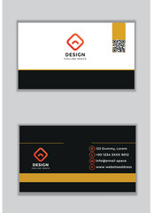 Modern creative business card and name card horizontal simple clean template vector design