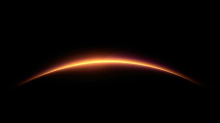 Curved by Gravity, Lit by Stars: A Minimalist Portrait of Orbital Beauty and Astronomical Wonder