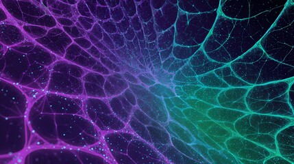 Seamless Fractal Web Tech Grid