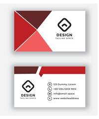 Modern creative business card and name card horizontal simple clean template vector design