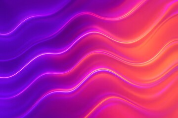 Bright Abstract Glowing Neon Wave Background with Vibrant Gradient Colors