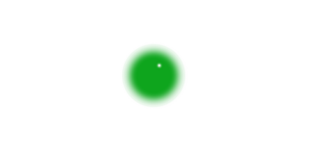 Vivid Green Circle with a Small White Highlight on a White Background graphic image isolated on a transparent background