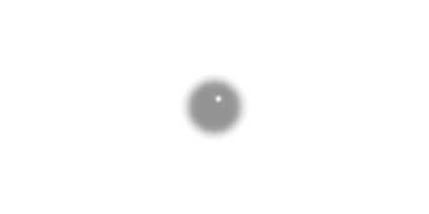 A single light gray sphere with a bright white pinpoint highlight on a clean white background isolated on a transparent background