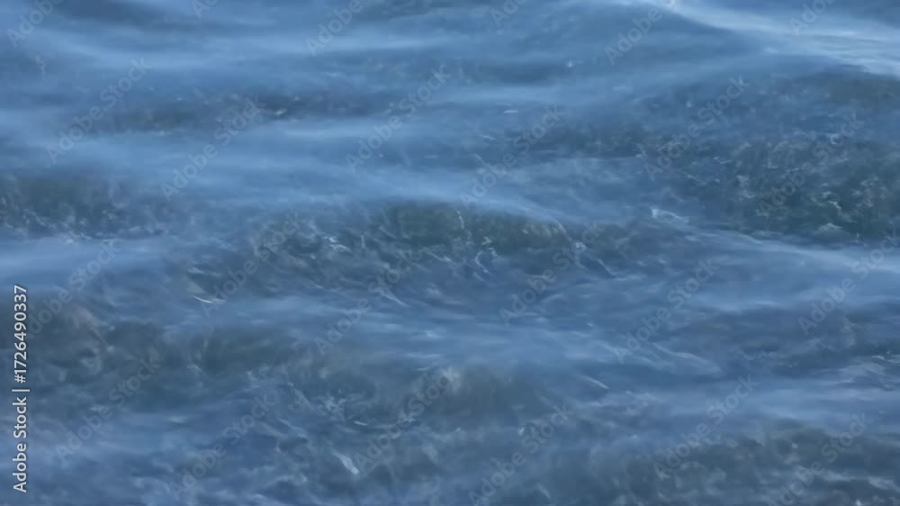 Canvas Prints slow motion close-up of intricate water patterns formed by a gentle ocean current water patterns, ma