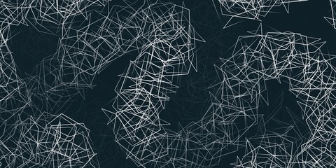 Dark blue background. Modern line stripes curve abstract presentation background. Luxury paper cut background. Abstract decoration, golden pattern,