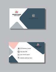 Modern creative business card and name card horizontal simple clean template vector design