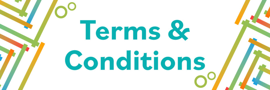 Terms And Conditions Colorful Squares Borders Elements Horizontal 
