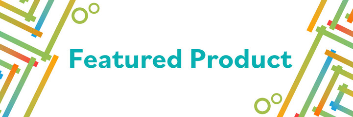 Featured Product Colorful Squares Borders Elements Horizontal 