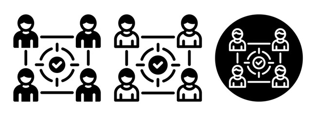 Focus Group Icon Collection Glyph & Mixed Style