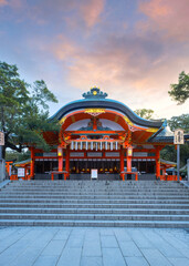 Fushimi Inari Taisha, an important Shinto shrine, famous for its thousands of vermilion torii gates...