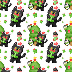 Christmas seamless pattern