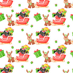 Christmas seamless pattern