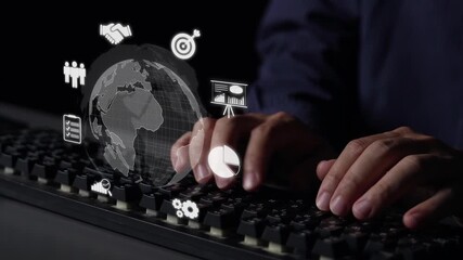 Global marketing and finance strategy, worldwide business expansion, international finance planning, cross-border marketing, and digital marketing tools for global business success. Muxer - Powered by Adobe