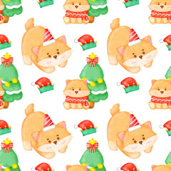 Christmas seamless pattern
