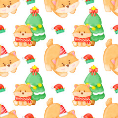 Christmas seamless pattern