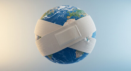 Globe with Bandage