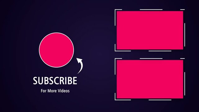 YouTube End Screen Animation