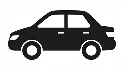 Simple black silhouette of a car (1)