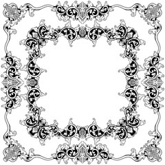 decorative floral frame ornament