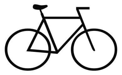 Bicycle icon isolated on transparent background. Vector illustration.